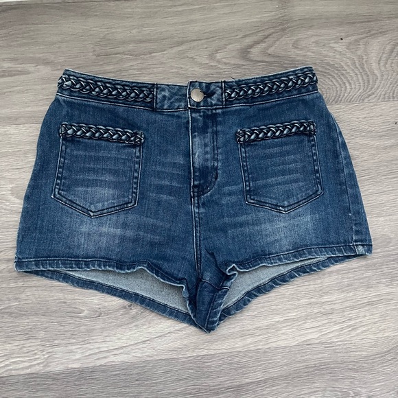 House of Harlow 1960 - Jean shorts - Braided Waist - Picture 2 of 8